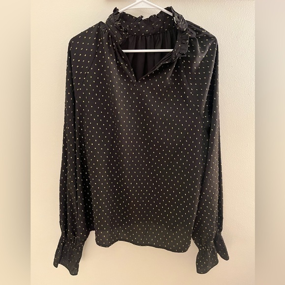 NWT Mock Neck Blouse — XL - Picture 4 of 13